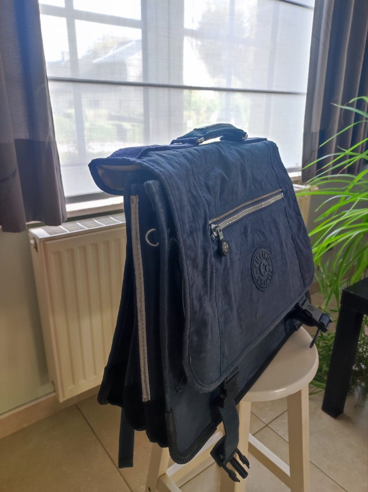 kipling boekentas, Ophalen, Gebruikt, Blauw, Aktetas of Boekentas