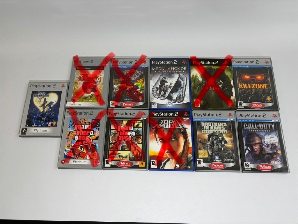 Playstation Games PS2 - Kingdom Heats - COD - MoH & MEER, Enlèvement ou Envoi, 2 joueurs, À partir de 7 ans, Un ordinateur