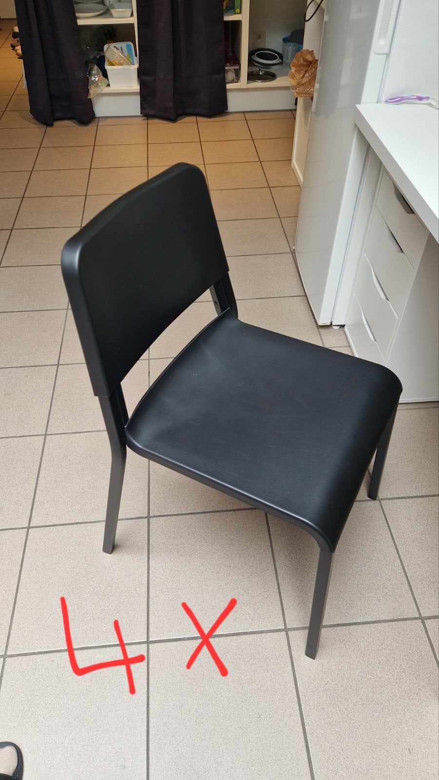 4 stoelen ikea, Ophalen