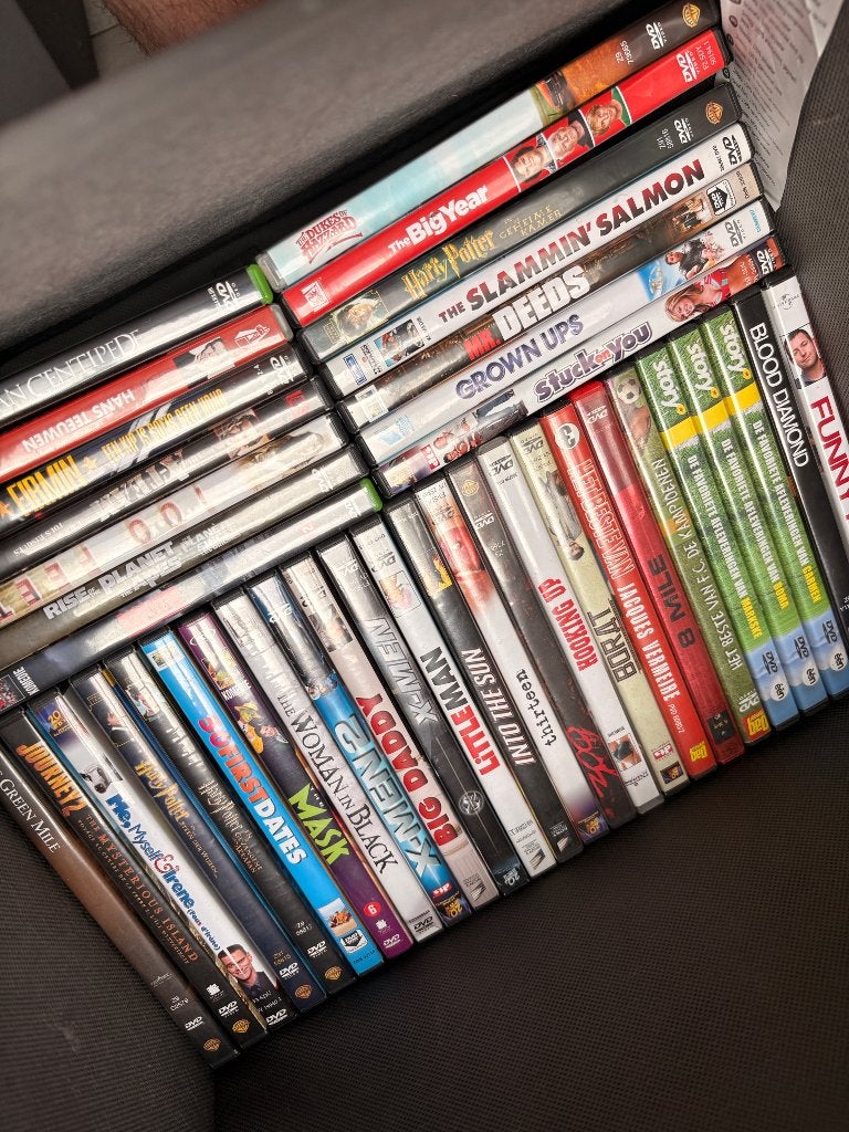 Lot van 200 DVD’s, Cd's en Dvd's, Ophalen, Gebruikt, Overige genres