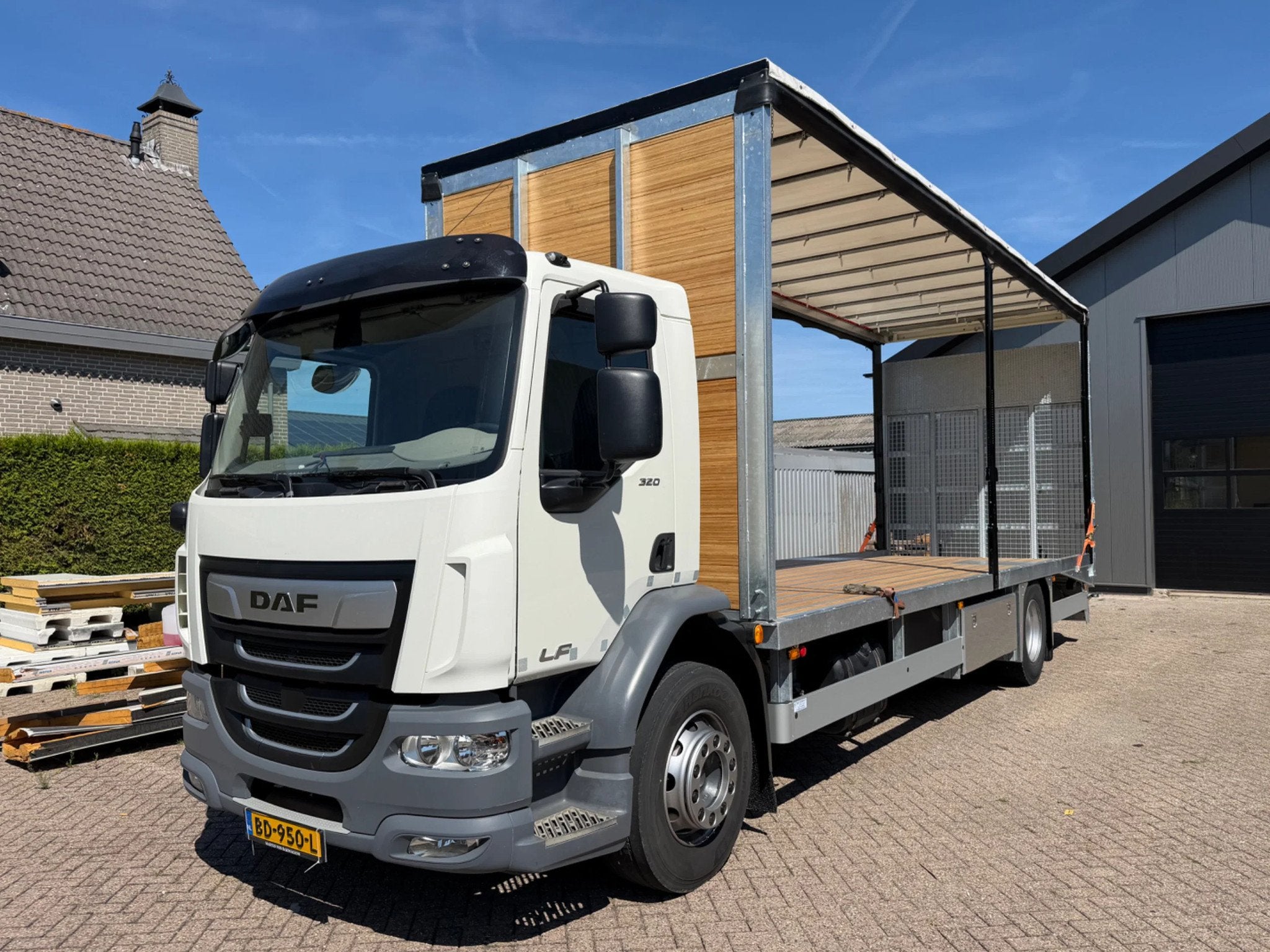 DAF DAF LF320.19 LF320.19 EURO6. 2021 OPRIJWAGEN met Schuifz, Autos, 7860 kg, Autres carburants, 6 cylindres, Daf