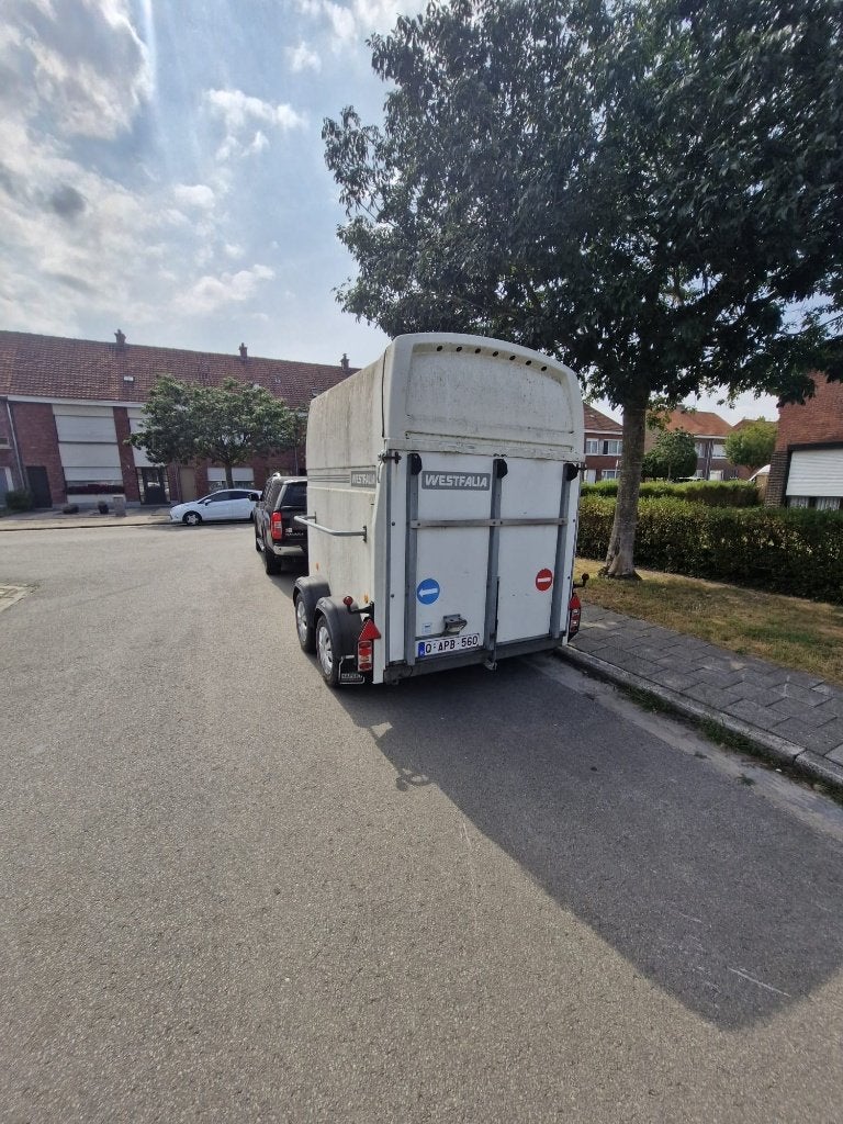 Westfalia 2paards trailer met werk, Ophalen, Gebruikt, Polyester, 2-paards trailer