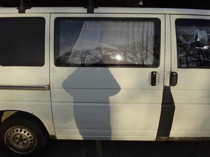 Schuifdeur rechts van een Volkswagen Transporter (L902), Gebruikt, -, -, Ophalen of Verzenden