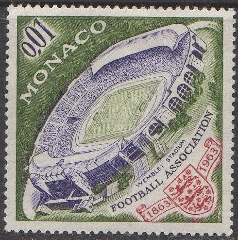Monaco - 100e Jubileum British Football Ass. 1863-1963, Postzegels en Munten, Ophalen of Verzenden, Monaco, Postfris
