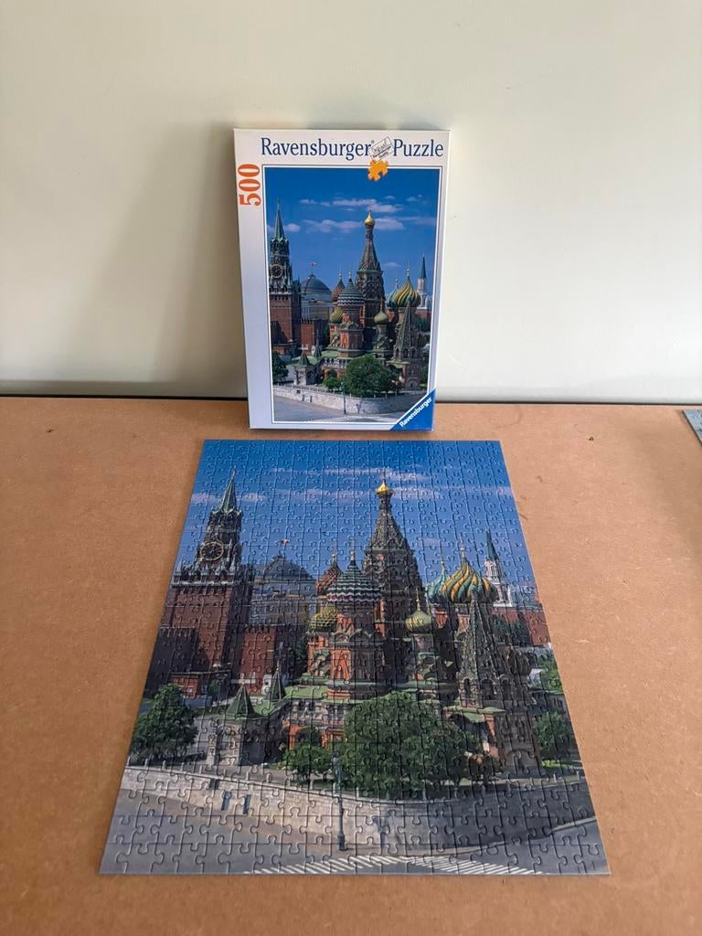 Ravensburger puzzel: Moskou, kathedraal 500 stukjes, Hobby en Vrije tijd, Ophalen of Verzenden, 500 t/m 1500 stukjes, Zo goed als nieuw