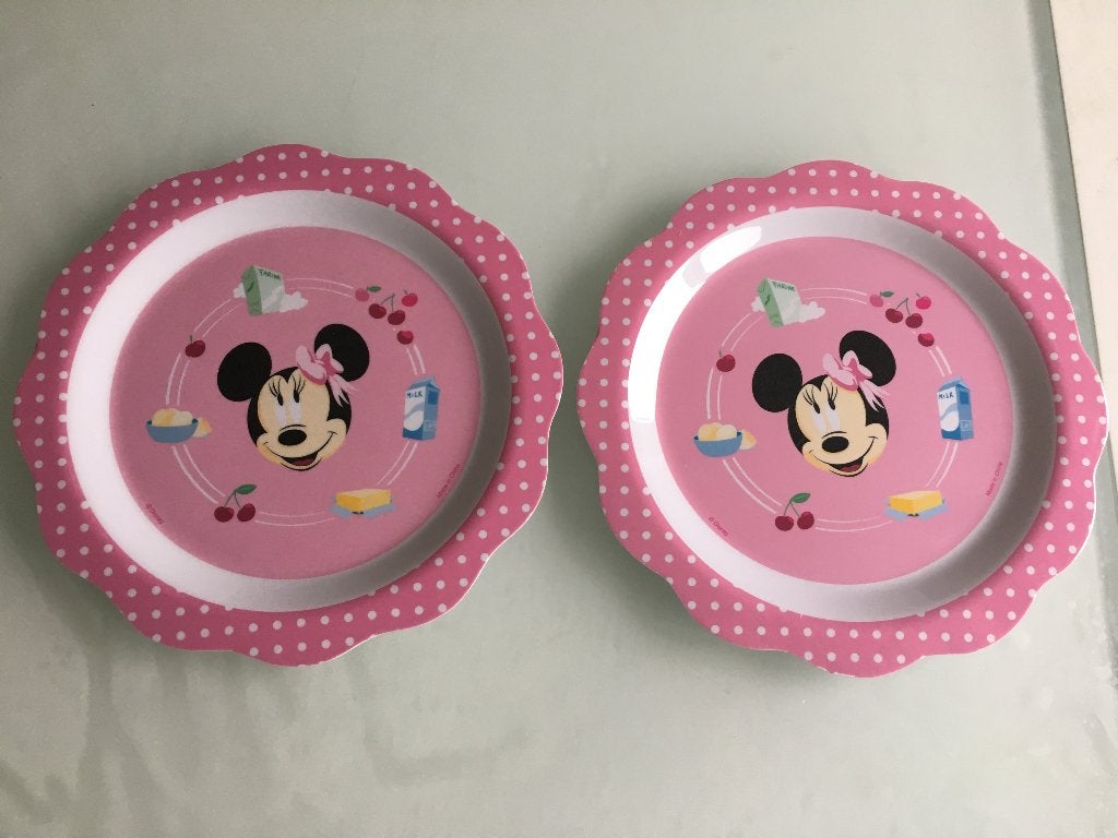 2 Plastic bordjes, Enlèvement ou Envoi, Comme neuf, Autres types
