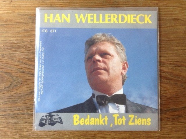 single han wellerdieck, CD & DVD, Vinyles Singles, En néerlandais, Enlèvement ou Envoi, Housse de protection extérieure, 7 inch