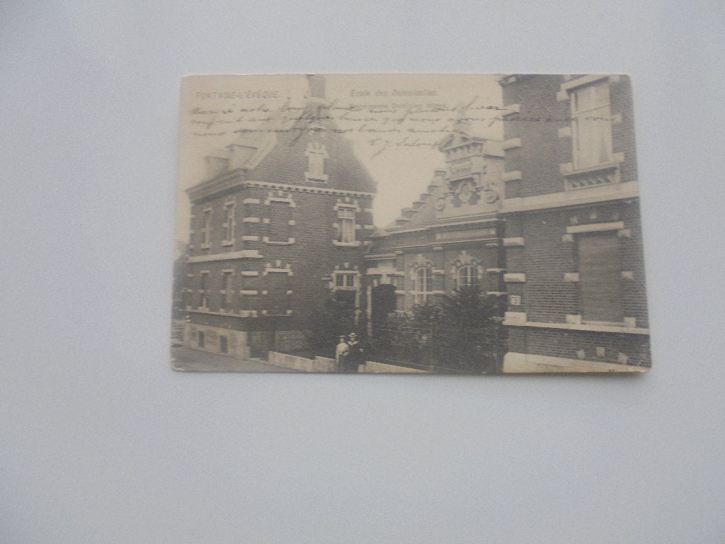 fontaine- l'évèque- ecole des demoiselles, Envoi, Avant 1920, Affranchie, Hainaut