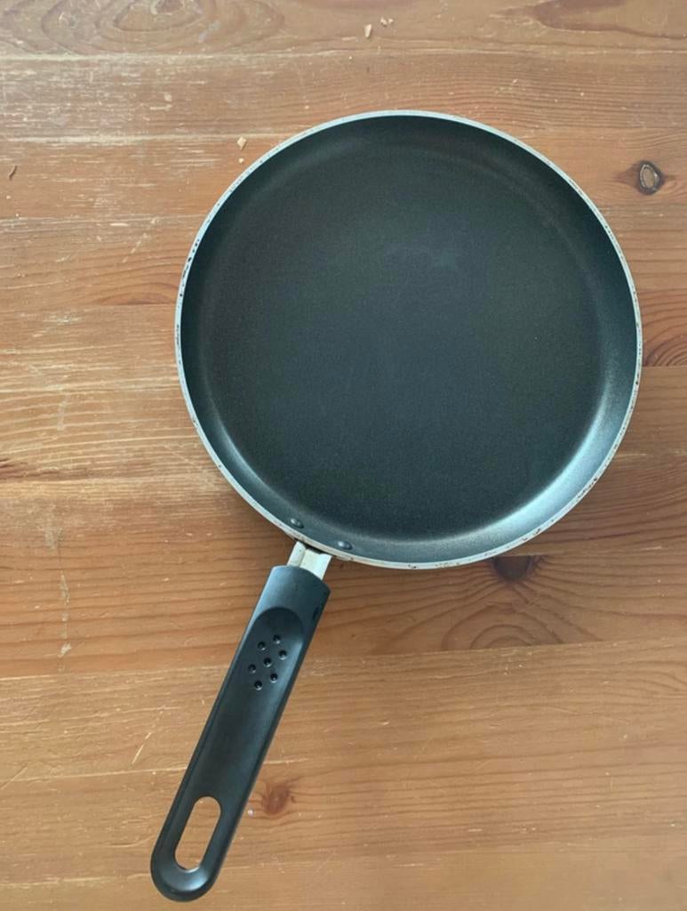 Tefal pannenkoekenpan, Gebruikt, Keramische plaat, Aluminium, Ophalen of Verzenden