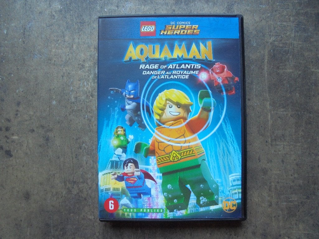 Lego DVD DC Comics Super Heroes Aquaman (zie foto's), Cd's en Dvd's, Gebruikt, Tekenfilm, Overige soorten, Ophalen of Verzenden