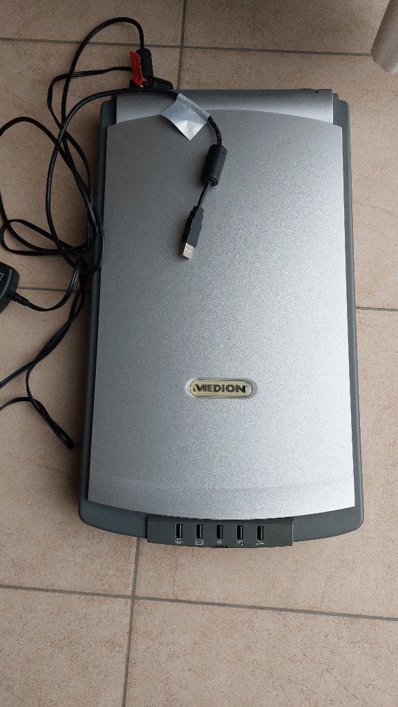 scanner medion MD6190 slim 1200U2 usb2 connector, Medion, Scanner à plat, Comme neuf, Enlèvement