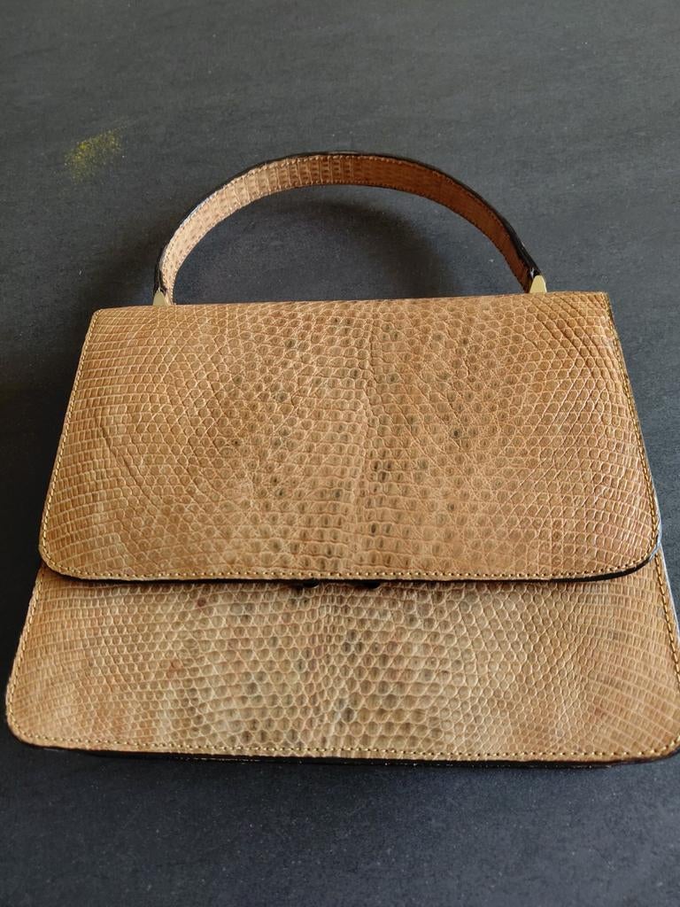 Handtas in Slangenleer, Handtassen en Accessoires, Tassen | Damestassen, Ophalen, Handtas