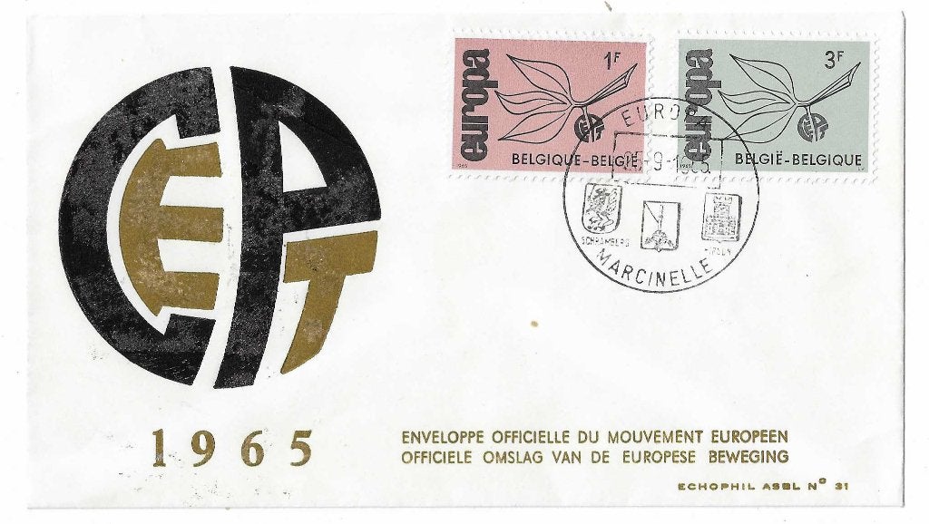 Timbres de Belgique - Europe 1965 FDC, Timbres & Monnaies, Envoi, Europe
