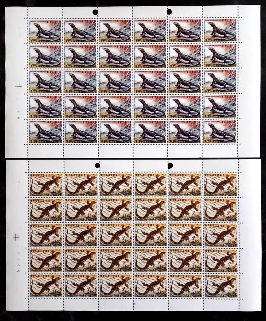 1965 Feuilles Zoo d'Anvers MNH **, Neuf, Non oblitéré, Gomme originale, Envoi