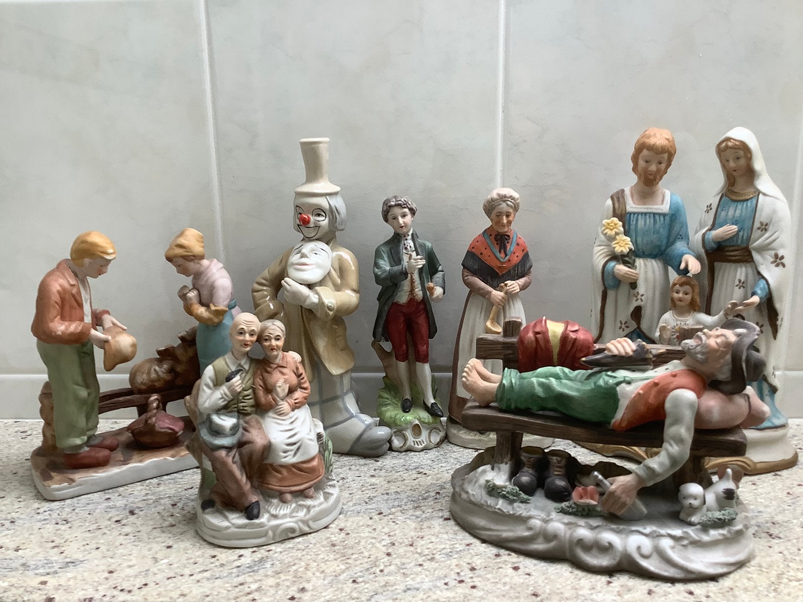 7 beeldjes., Ophalen, Gebruikt