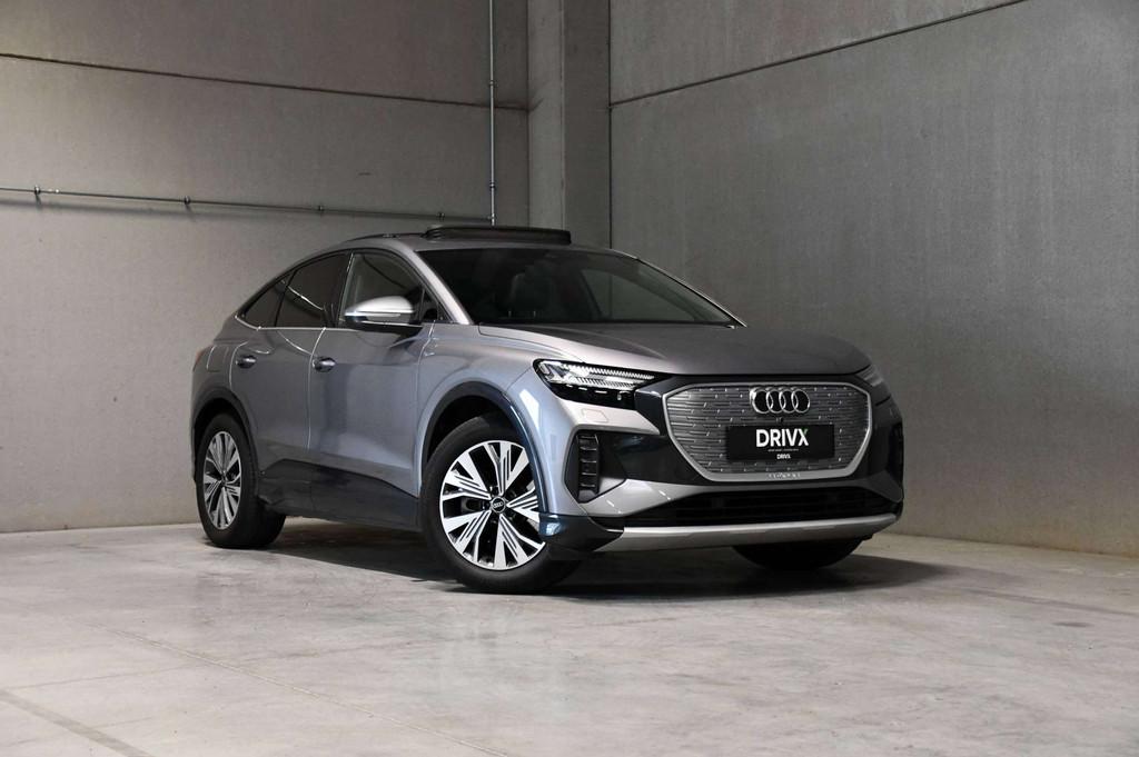 Audi Q4 e-tron Q4 Sportback 40 e-Tron l Leder l Pano dak I A, Auto's, Automaat, Achterwielaandrijving, Gebruikt, Zwart
