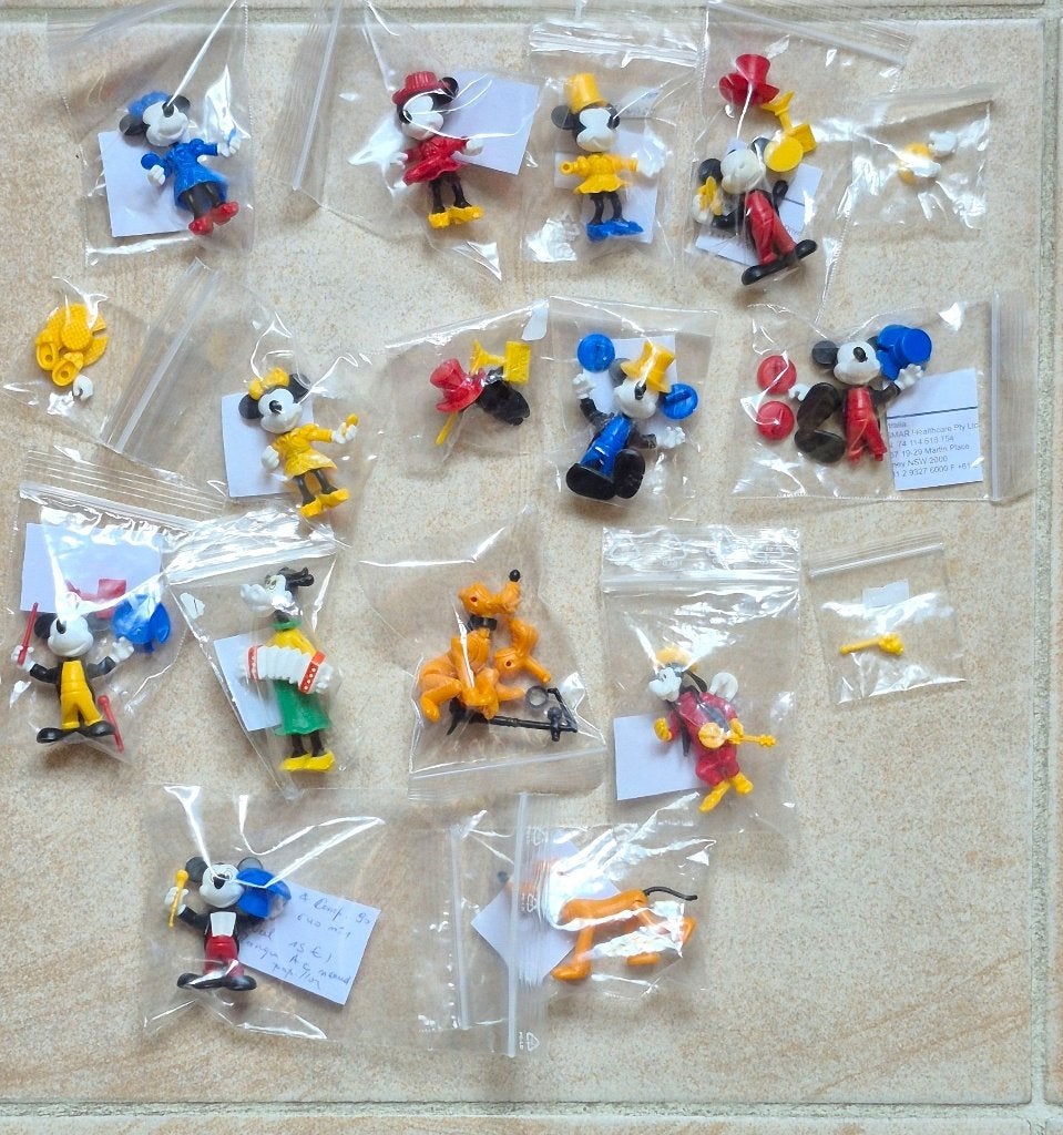 Mickey et Compagnie 1990 lot imcomplets, Collections, Enlèvement ou Envoi, Utilisé, Figurines