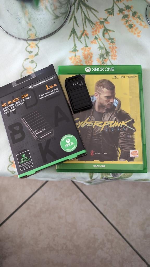 Xbox séries extensions de mémoire WD_C50 1To + Cyberpunk 4k+, Games en Spelcomputers, Ophalen, Geheugenkaart, Xbox Series S