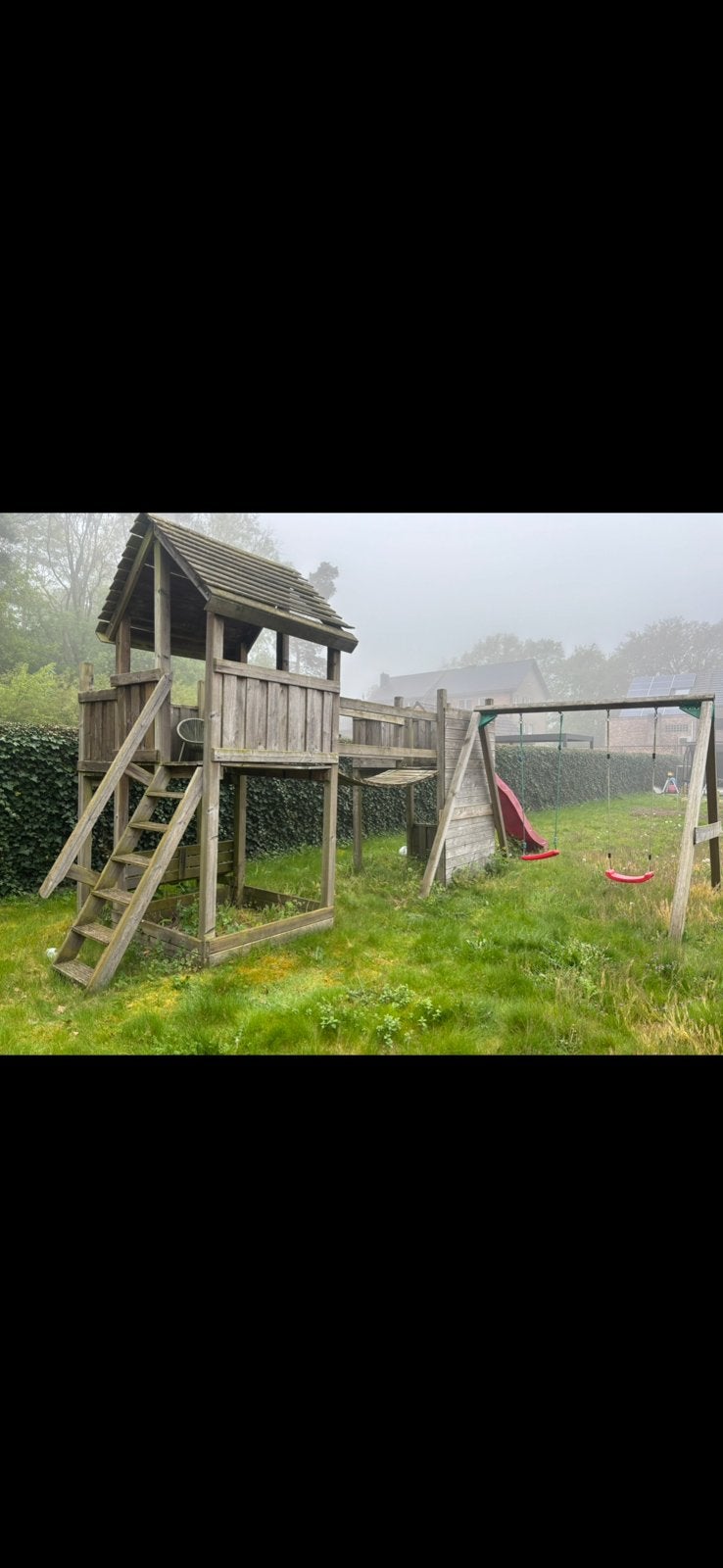 Gratis afhalen speelhuis dinowood, Kinderen en Baby's, Speelgoed | Buiten | Speeltoestellen, Ophalen, Gebruikt, Glijbaan