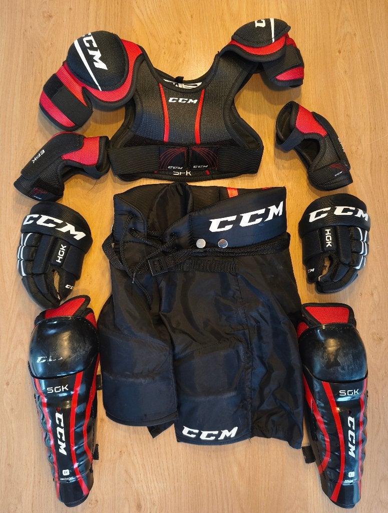 CCM IJshockey Beschermingsset + Bauer Schaatsen & Extra's, Sport en Fitness, Ophalen, Gebruikt, Bescherming