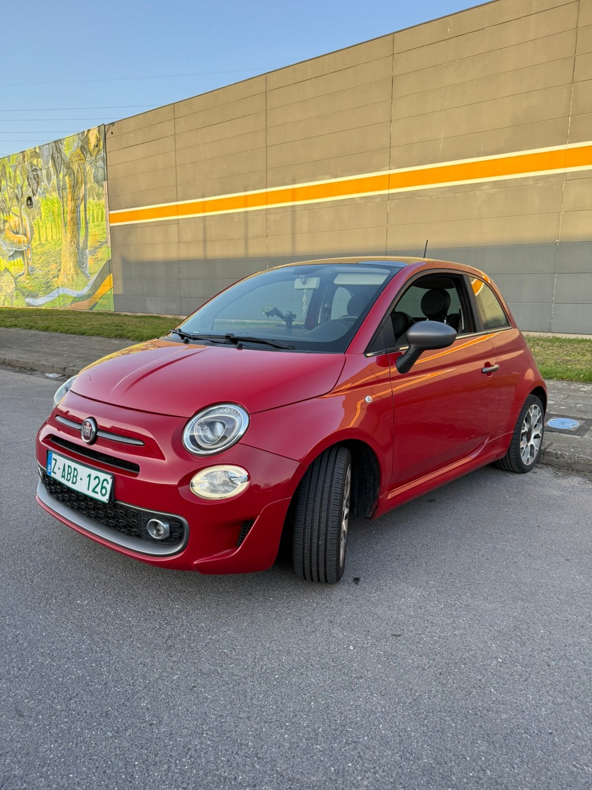 Fiat 500s 2015 Facelift, Auto's, Zwart, Elektrisch, Particulier, Airconditioning