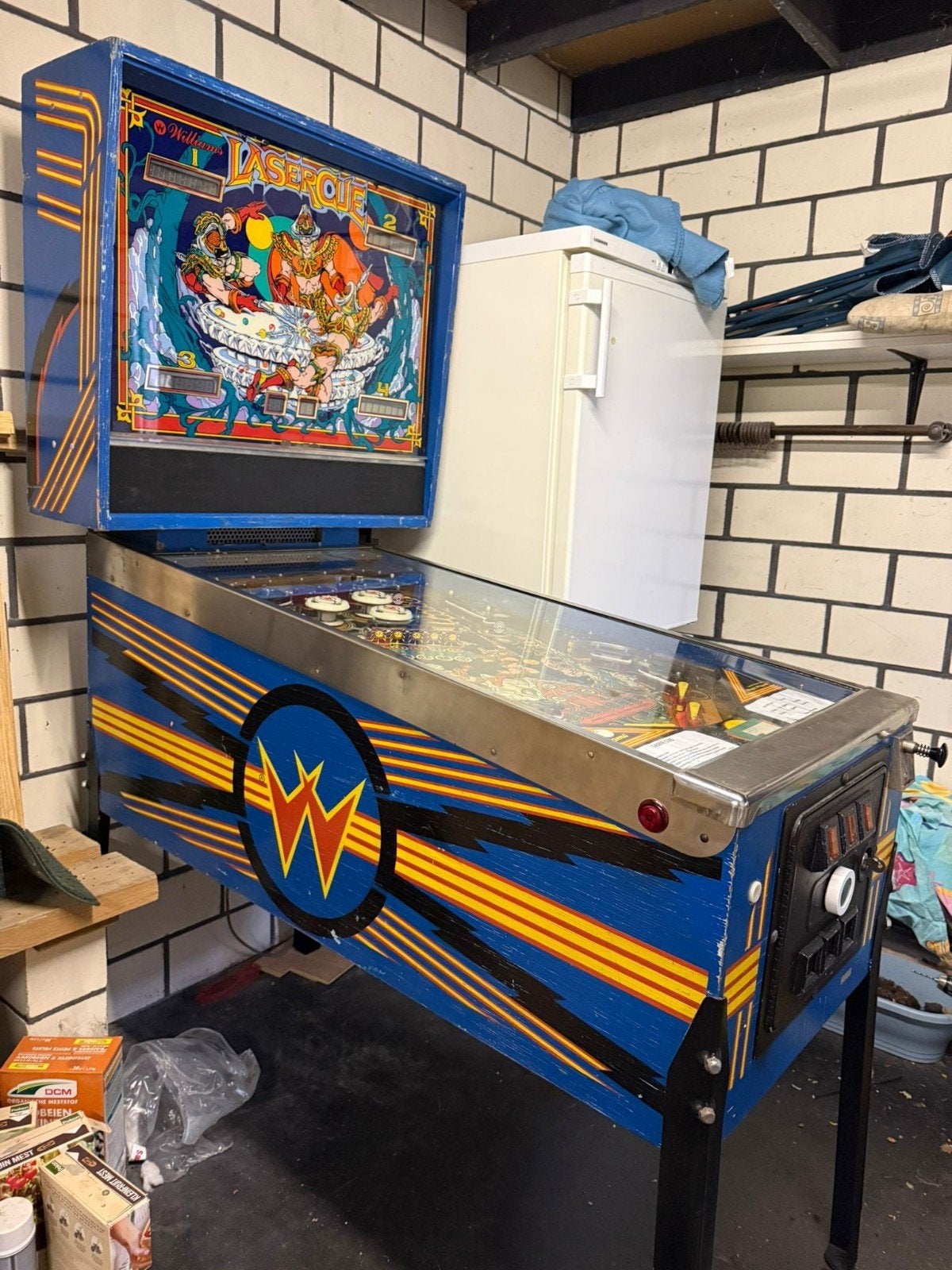 Williams Lasercue flipperkast, Verzamelen, Automaten | Flipperkasten, Ophalen, Flipperkast, Williams