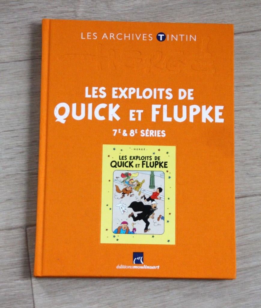 Les archives Tintin Quick et Flupke série 7+8 Hergé Kuifje, Livres, BD, Comme neuf, Envoi