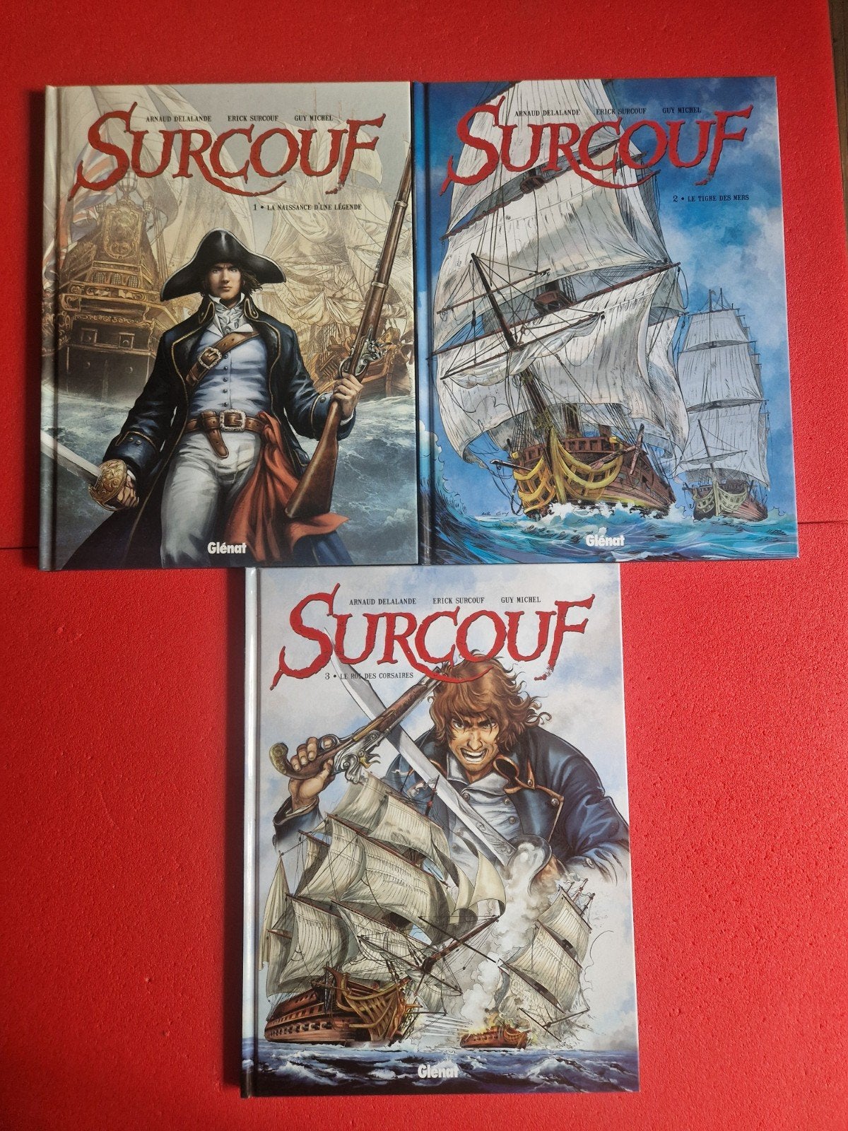 lot de 3 bd surcouf 1 à 3, Boeken, Stripverhalen, Ophalen of Verzenden