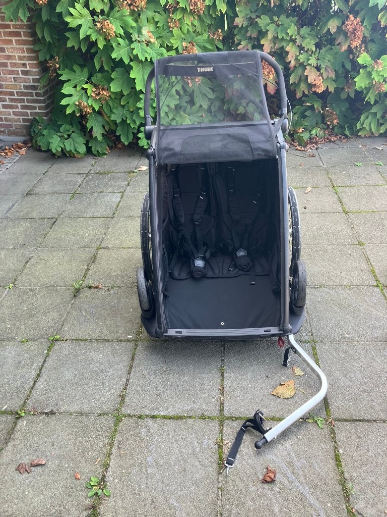 Thule chariot sport double - ook ruilen voor single, Ophalen, Gebruikt, Vering, Thule / Chariot