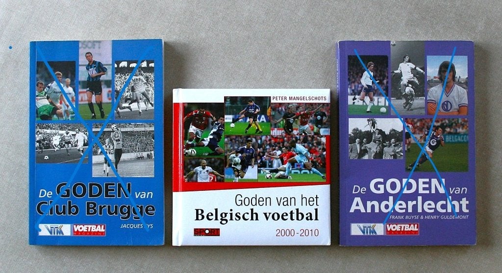 Goden van: Anderlecht / Brugge / Het Belgisch voetbal, Boeken, Sportboeken, Gelezen, Balsport, Ophalen of Verzenden
