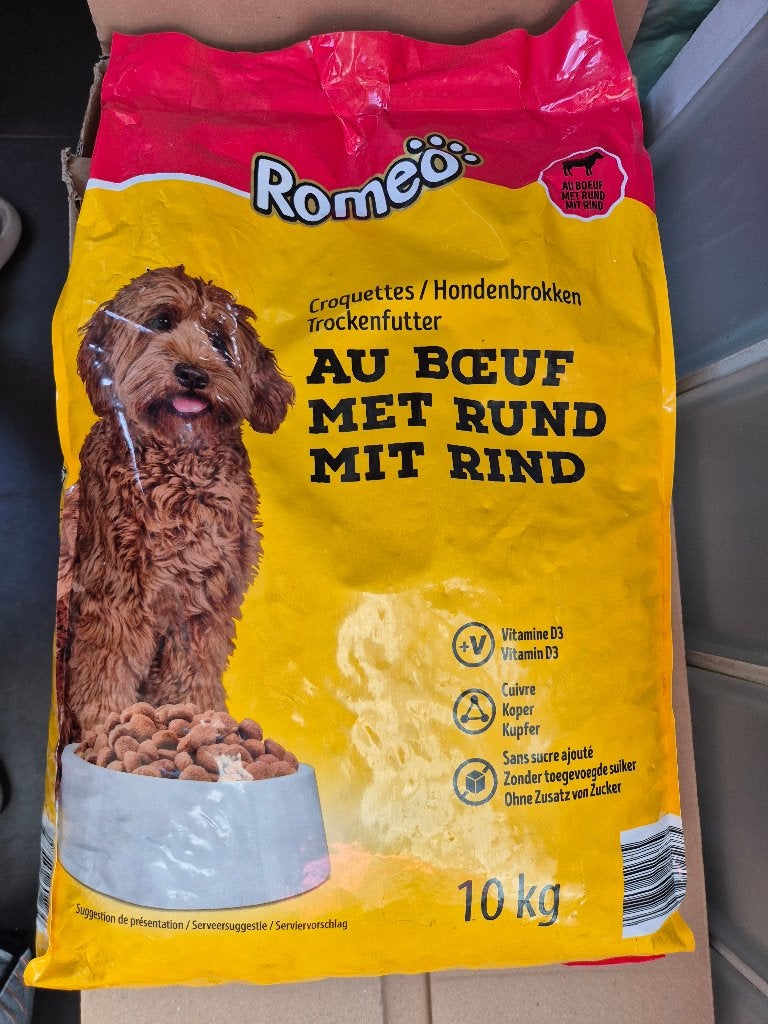 Nourriture pour chien Romeo 10kg Geel Brussels Putte, Animaux & Accessoires, Enlèvement ou Envoi, Chien