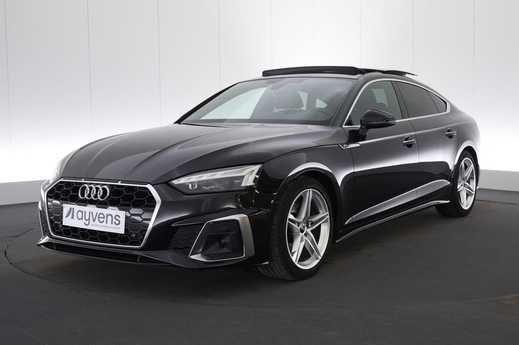 (2BRB822) AUDI A5 SPORTBACK, Startonderbreker, Gebruikt, Zwart, Bedrijf