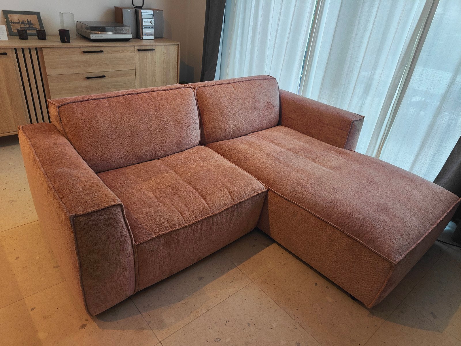 Hoeksalon, Huis en Inrichting, Ophalen, Zo goed als nieuw, Stof