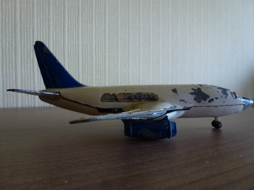 Dinky Toys : Boeing 717 Blanc/Bleu, Enlèvement ou Envoi, Utilisé, Autres types, Dinky Toys