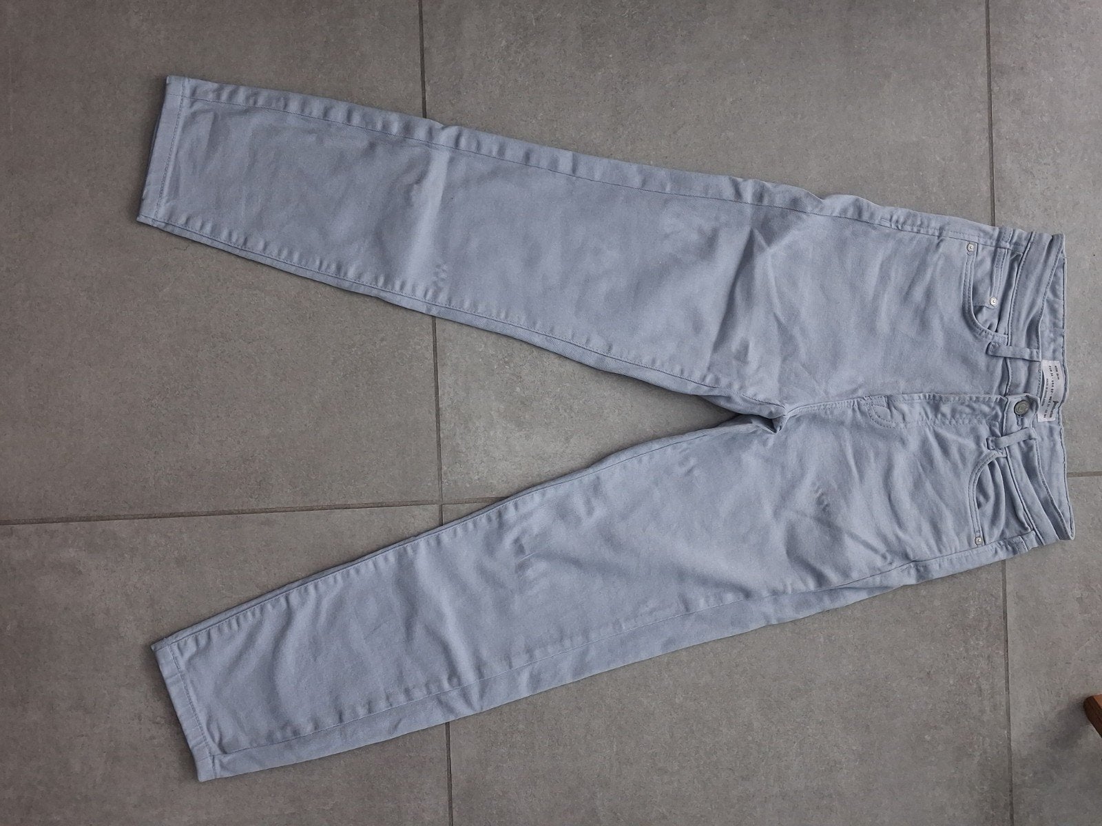 Lichtblauwe heren broek van Stradivarius, Ophalen, Maat 34 (XS) of kleiner