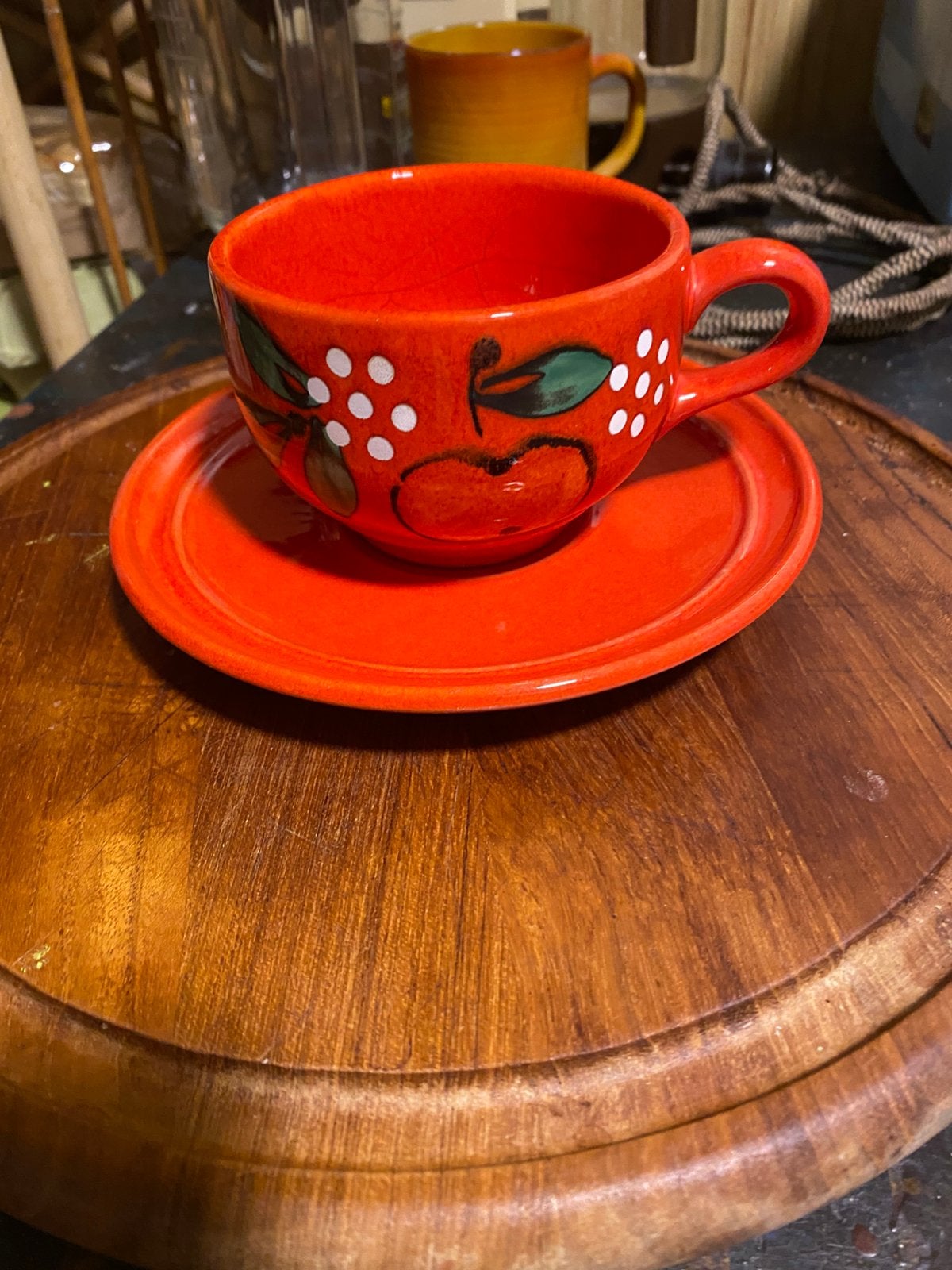 Set van 6 delig kop en schotel Wastersbach, Antiek en Kunst, Ophalen of Verzenden