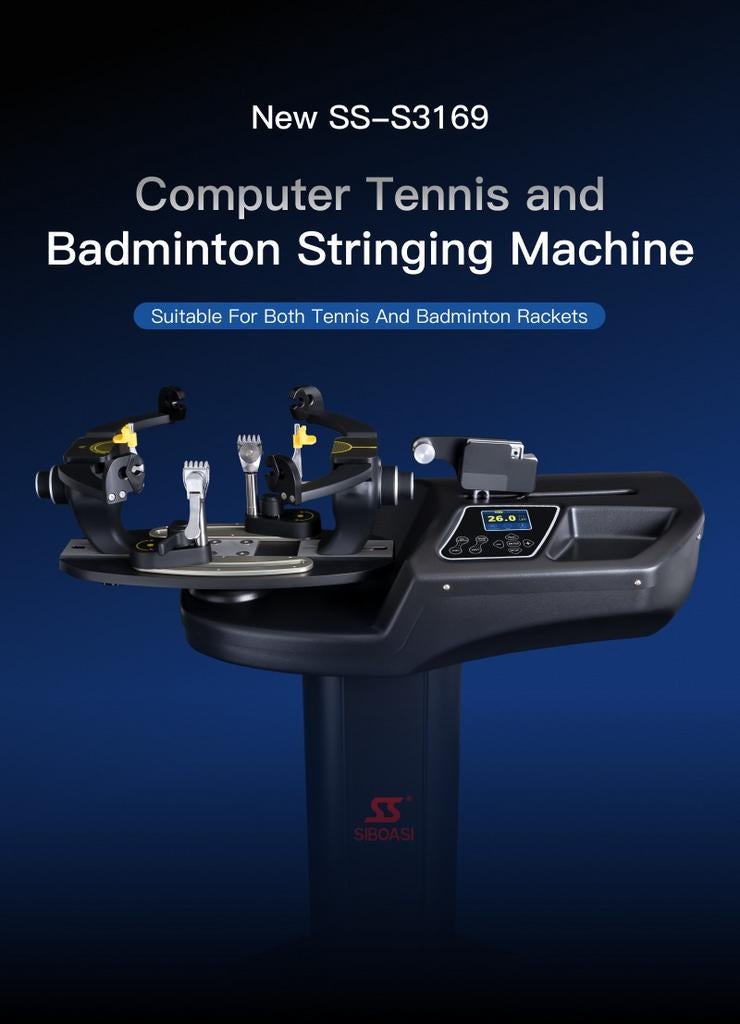 Elektrische Bespanmachine tennis, badminton, squash nieuw, Enlèvement, Neuf, Autres types, Autres marques
