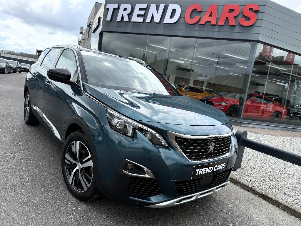PEUGEOT 5008 1.5 BLUEHDI GT Line AUT KEYLESS CAM360, Auto's, Peugeot, Monovolume, 4 cilinders, 7 zetels, Leder