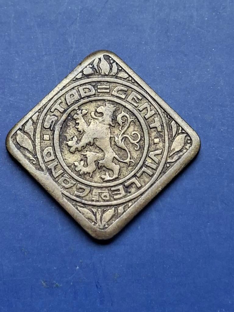 50 cent Stad Gent 1915, Postzegels en Munten, Ophalen of Verzenden