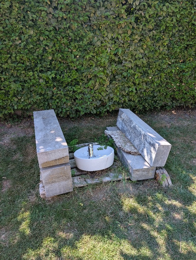 Arduinen treden 25x15x100cm (5x), Tuin en Terras, Tegels en Klinkers, Ophalen, Gebruikt, Overige typen, Natuursteen
