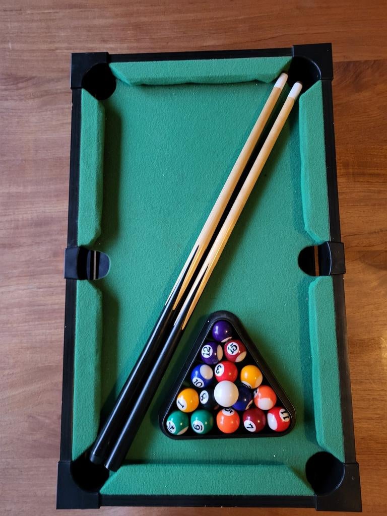 Mini pooltafel, Ophalen, Zo goed als nieuw, Pooltafel