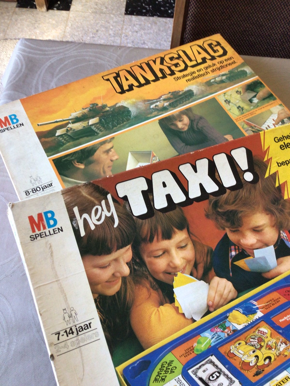 2 Mo de jeux de société Hey Taxi et Tankslag, Enlèvement, Utilisé