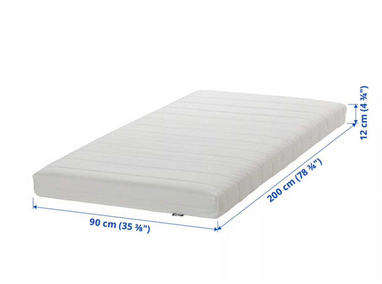 Matras Ikea nieuw 1 persoon, Ophalen, 90 cm, Eenpersoons, Nieuw