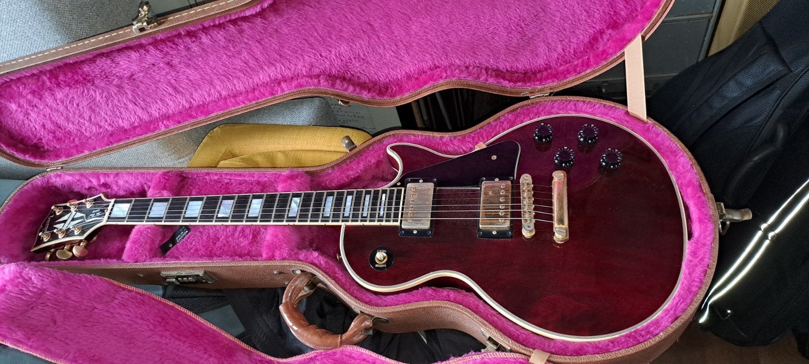 Gibson Les Paul Custom 1993 Wine Red, Muziek en Instrumenten, Ophalen, Gebruikt, Solid body, Gibson
