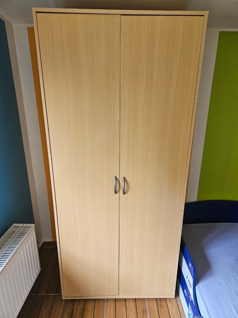 Kleerkasten voor 1 persoon, 2 draaideuren, Ophalen, Met deur(en), 50 tot 100 cm, Zo goed als nieuw