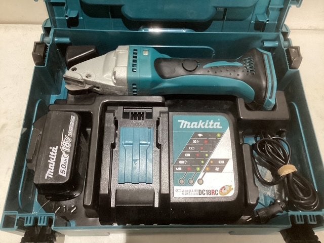 Cisaille à tôles à batterie d'occasion Makita DJS161, Bricolage & Construction, Outillage | Outillage à main, Comme neuf, Enlèvement