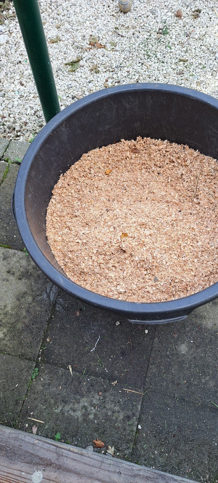 Houtzaagsel den en beuk onbehandeld., Ophalen, Zo goed als nieuw, Verzorging