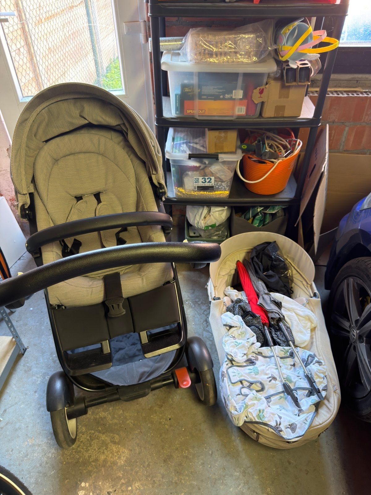 Stokke trailz + toebehoren, Gebruikt, Met reiswieg, Ophalen, Kinderwagen