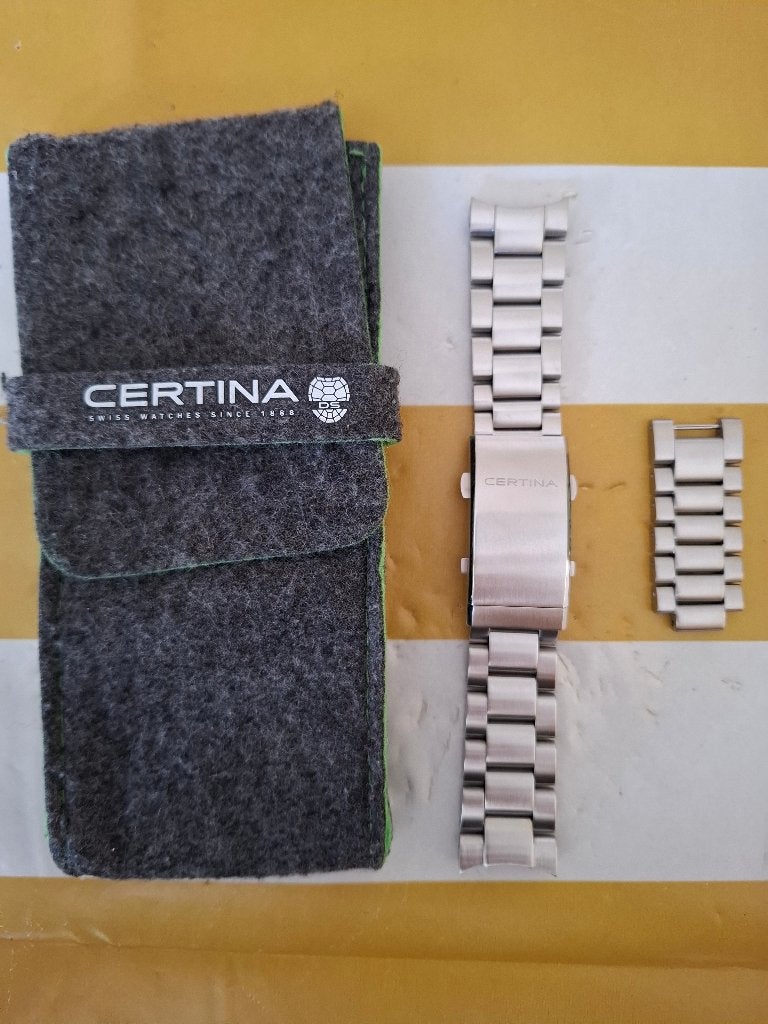 Bracelet Certina ds action 21mm, Handtassen en Accessoires, Overige merken, Staal, Gebruikt, Staal