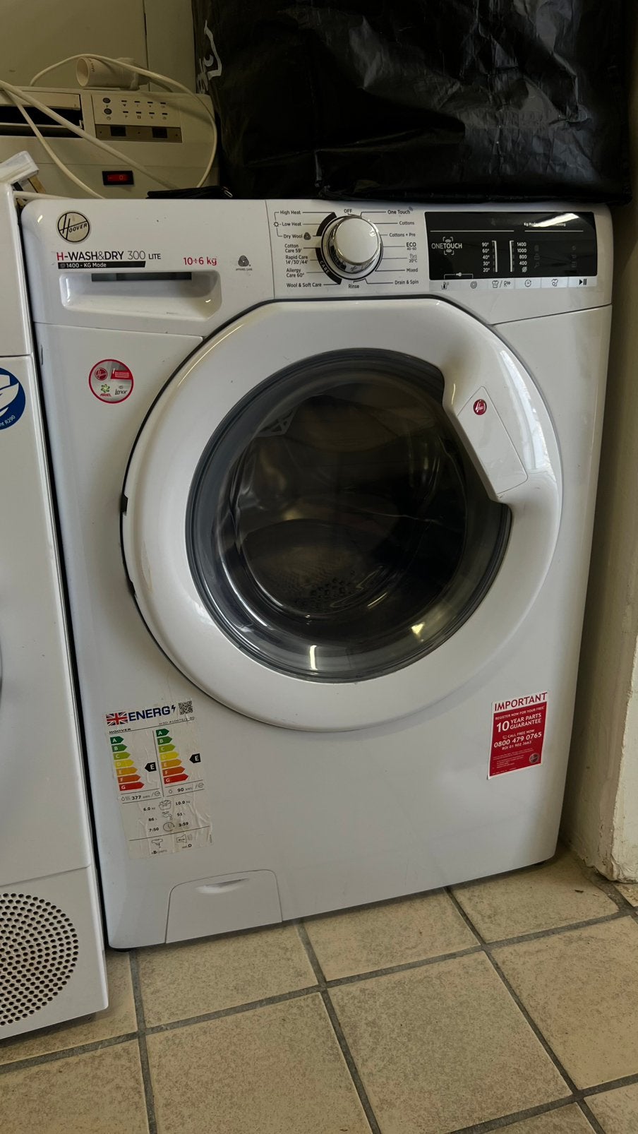 Wash & dry, Ophalen, Zo goed als nieuw